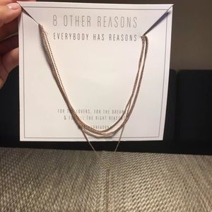 New 8 Other Reasons-Nine Lives choker in rose gold